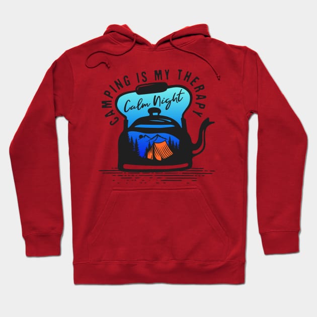 adventure time - camping is my therapy Hoodie by love shop store